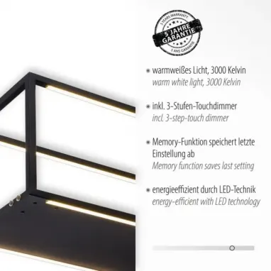 LED luster crni 32W PAUL NEUHAUS