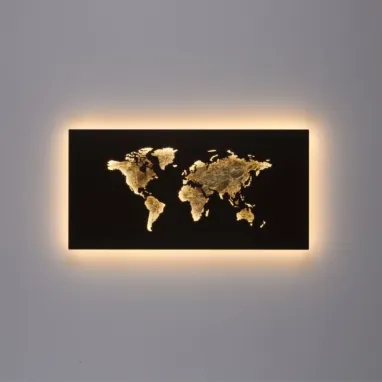 Dekorativna LED zidna lmapa karta sveta PAUL NEUHAUS