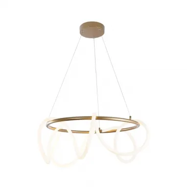 LED luster Balbo 45W okrugli zlatni ZUMA LINE