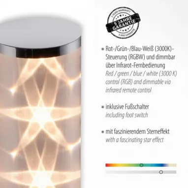 LED dekorativna RGB podna lampa JUST LIGHT