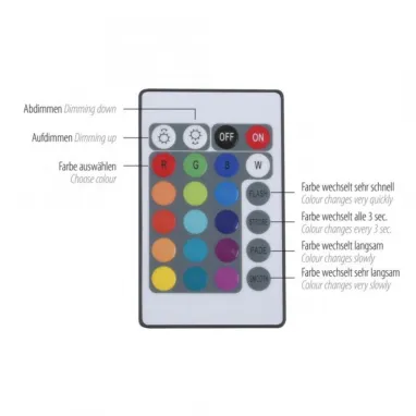 LED dekorativna RGB podna lampa JUST LIGHT