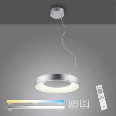LED luster Anika srebrni CCT-dimabilni-TUYA JUST LIGHT