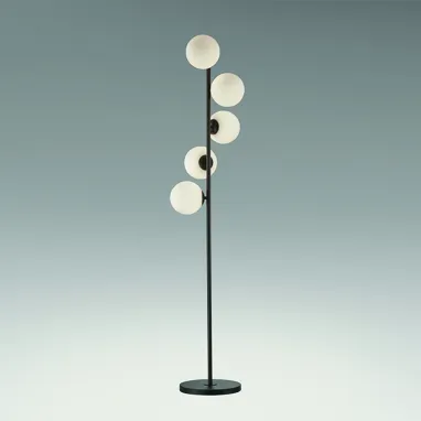 Podna lampa Inoa crna 5xG9SCHULLER