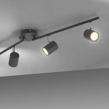 Spot svetiljka Tarik 4xGU10 crna JUST LIGHT