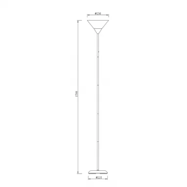 Podna lampa Moren crna ZUMA LINE