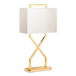 Stona lampa Cross zlatno bela ELSTEAD