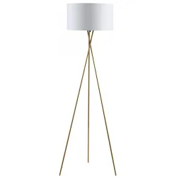 Podna lampa tripod sa belim abažurom ELSTEAD