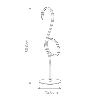 LED stona lampa Flamingo bela ELSTEAD