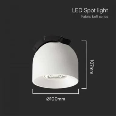 LED svetiljka za fabric tracklights 48V 12W 3000K 38Â° spot bela V-TAC