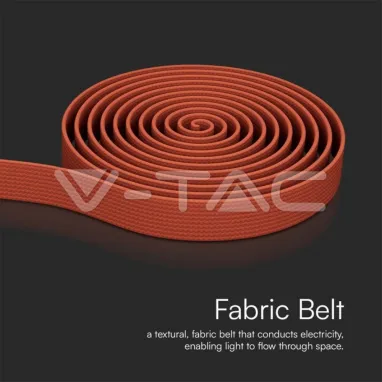 Provodni flat kabal za fabric tracklight seriju begonija crveni 10m V-TAC