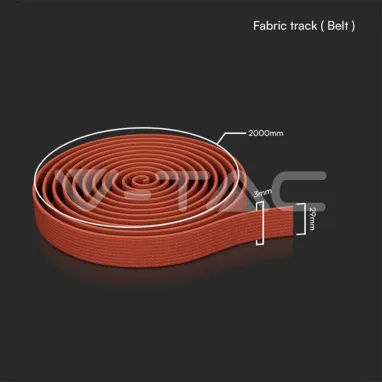 Provodni flat kabal za fabric tracklight seriju begonija crveni 10m V-TAC