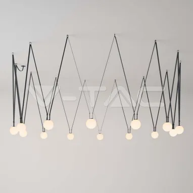 Provodni flat kabal za fabric tracklight seriju begonija crni 10m V-TAC
