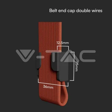 Završetak za flat kabal dupli 50kom V-TAC