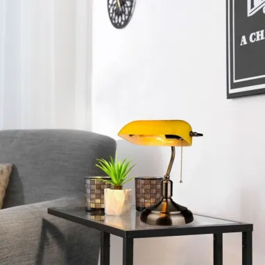 Stona lampa bankarka žuta V-TAC