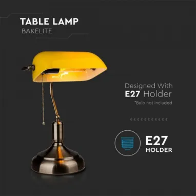 Stona lampa bankarka žuta V-TAC