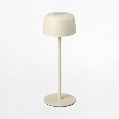 Stona punjiva lampa krem Poco u IP zaštiti ZUMA LINE