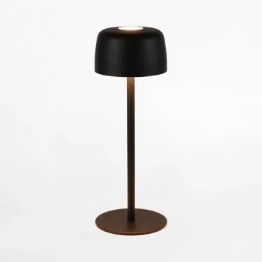Stona punjiva lampa crna Poco u IP zaštiti ZUMA LINE