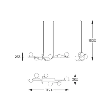 Luster Nisyro 6xG9 ZUMA LINE
