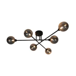 Plafonska svetiljka Basis crna 6xG9 ZUMA LINE