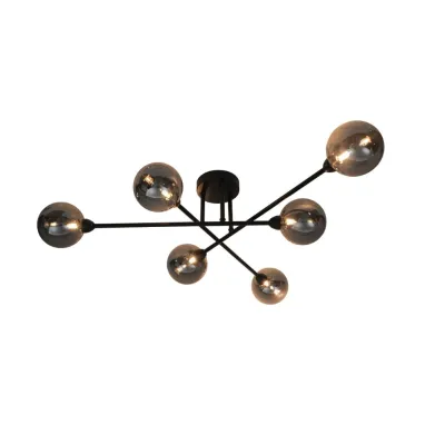 Plafonska svetiljka Basis crna 6xG9 ZUMA LINE