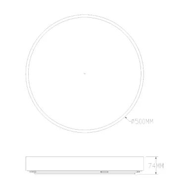 LED plafonska svetiljka NADI zlatna R500 RGB CCT ZUMA LINE