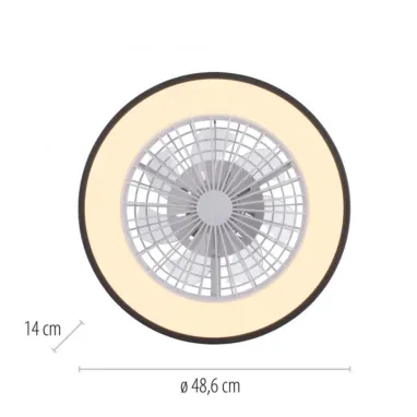 Plafonski ventilator beli JUST LIGHT