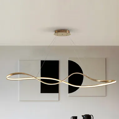 LED luster Lia zlatni dimabilni CCT SCHULLER