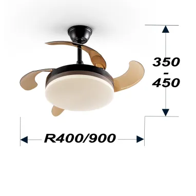 Plafonski ventilator Vento mini crni SCHULLER