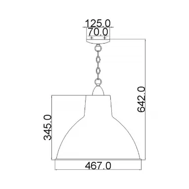 Visilica Missoula 1xE27 ELSTEAD
