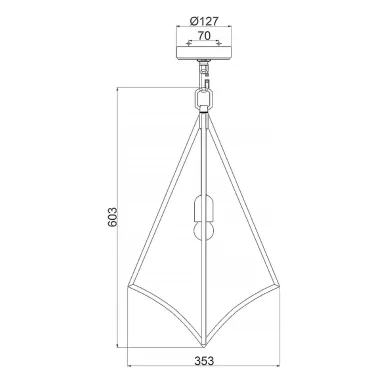 Visilica Nico hrom ELSTEAD