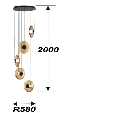 LED luster Diabolo veći SCHULLER