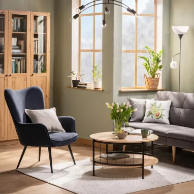 Podna Lampa Peso sa čitačem srebrna ZUMA LINE