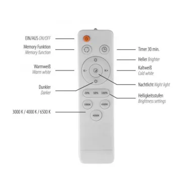 LED plafonjera sa daljinskim upravljačem Tavoli 20W CCT dimabilna PAUL NEUHAUS