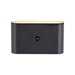 LED zidna punjiva svetiljka Ziddy crna JUST LIGHT