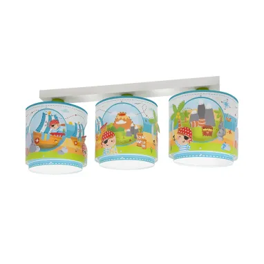 Dečija plafonska svetiljka Pirate Island 3xE27 DALBER