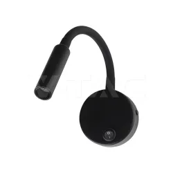 LED zidna svetiljka crna flexi sa prekidacem V-TAC