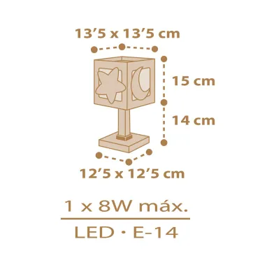 Dečija stona lampa Moonlight bež DALBER