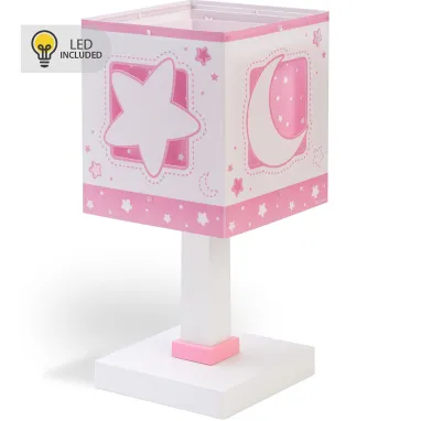 Dečija stona lampa Moonlight roze DALBER