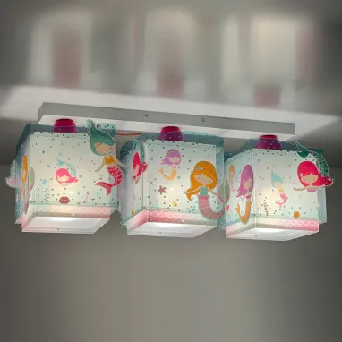 Dečija plafonska lampa Sirene 3xE27 DALBER