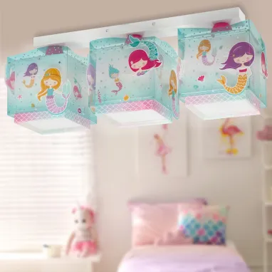 Dečija plafonska lampa Sirene 3xE27 DALBER