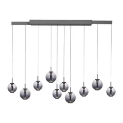 LED motorizovani luster PURE E-Infinity sivi sa e-Slide funkcijom CCT