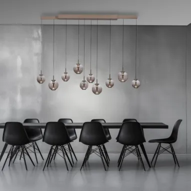 LED motorizovani luster PURE E-Infinity bronza sa e-Slide funkcijom CCT