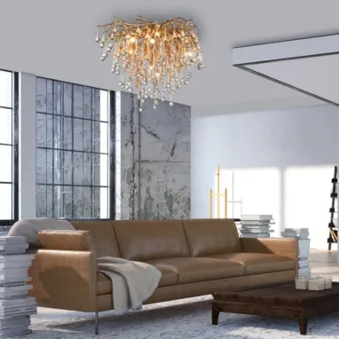 Plafonski luster Icicle zlatni 9xG9 PAUL NEUHAUS