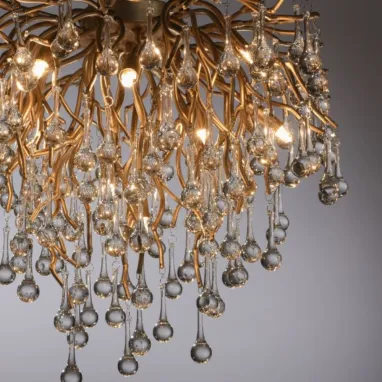 Plafonski luster Icicle zlatni 9xG9 PAUL NEUHAUS