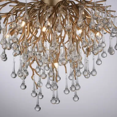Plafonski luster Icicle zlatni 9xG9 PAUL NEUHAUS