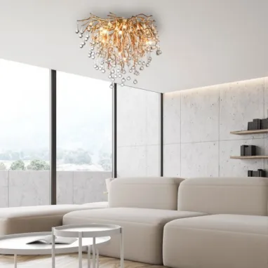 Plafonski luster Icicle zlatni 9xG9 PAUL NEUHAUS