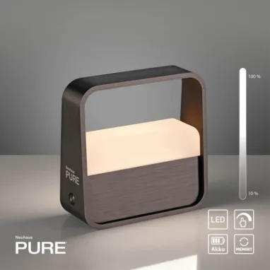 LED punjiva stona lampa PURE Go bronzana PAUL NEUHAUS