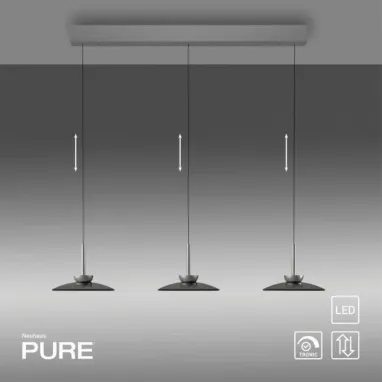 LED visilica PURE Moon siva dimabilna comfort lift PAUL NEUHAUS