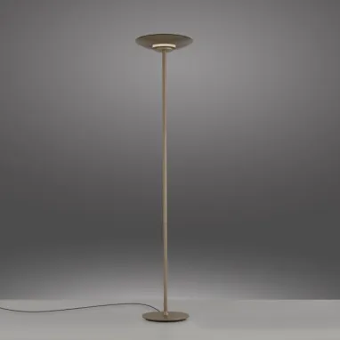 LED podna lampa PURE Moon bronzana dimabilna PAUL NEUHAUS