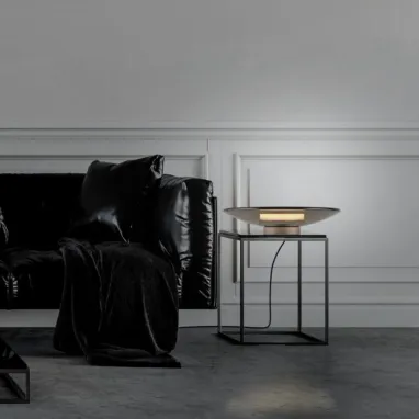 LED stona lampa PURE Moon bronzana dimabilna PAUL NEUHAUS